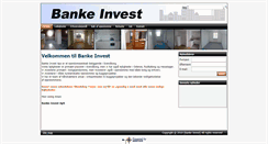 Desktop Screenshot of bankeinvest.dk